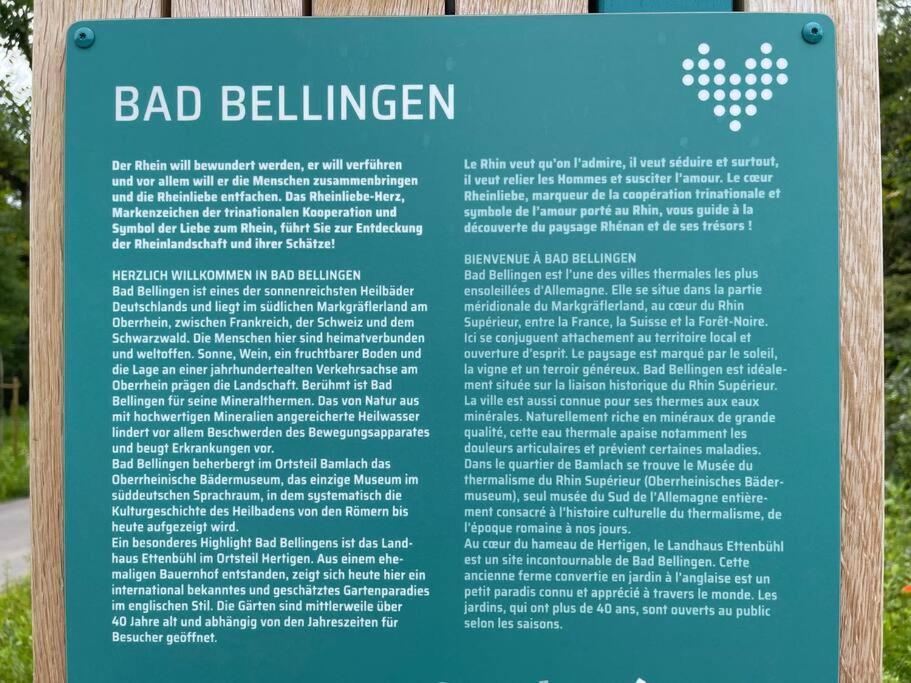 Vogesenblick Apartment Bad Bellingen Ngoại thất bức ảnh